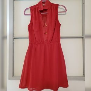 Charlotte Russe Red Sleeveless Dress